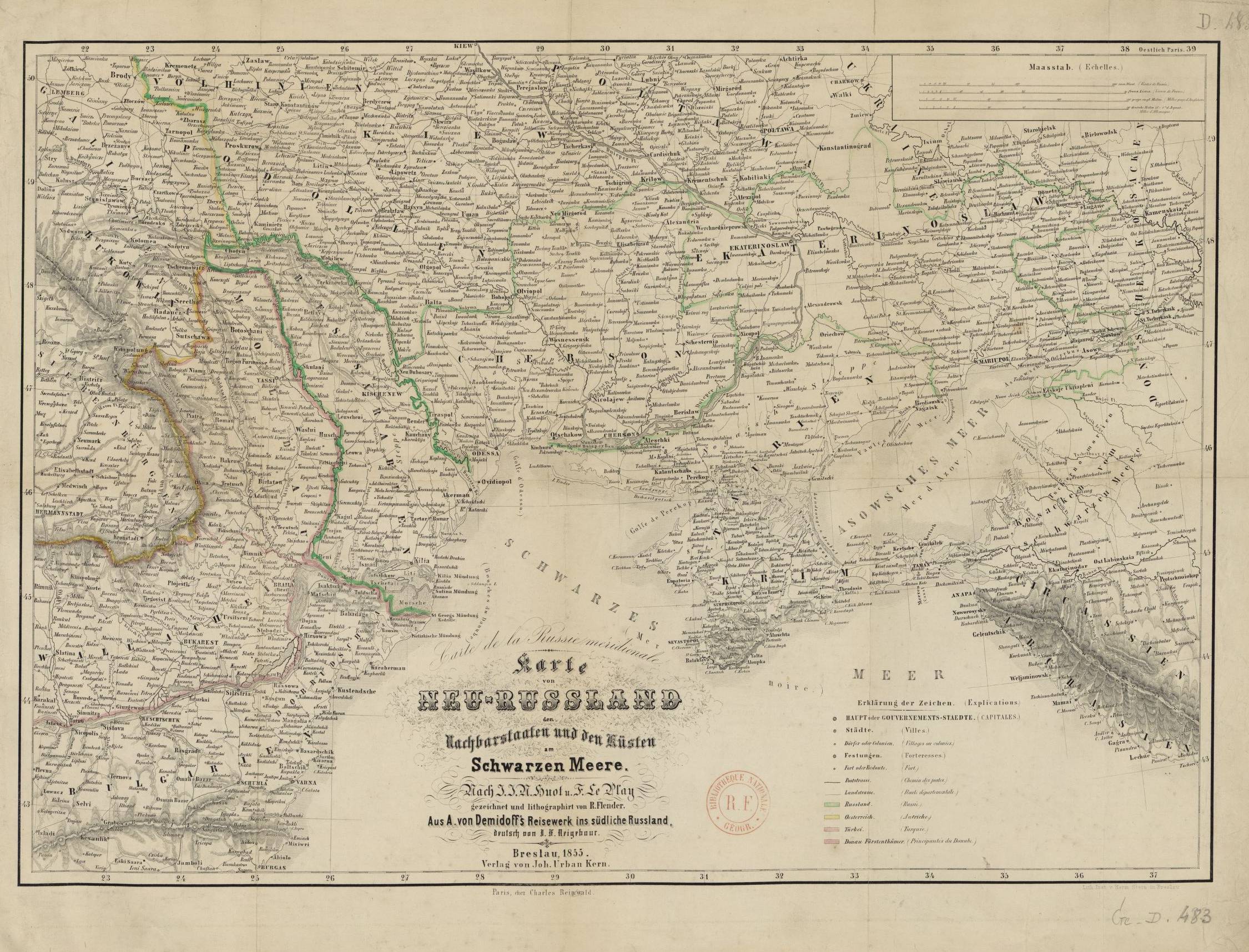 Neurussland 1855, gemeinfrei