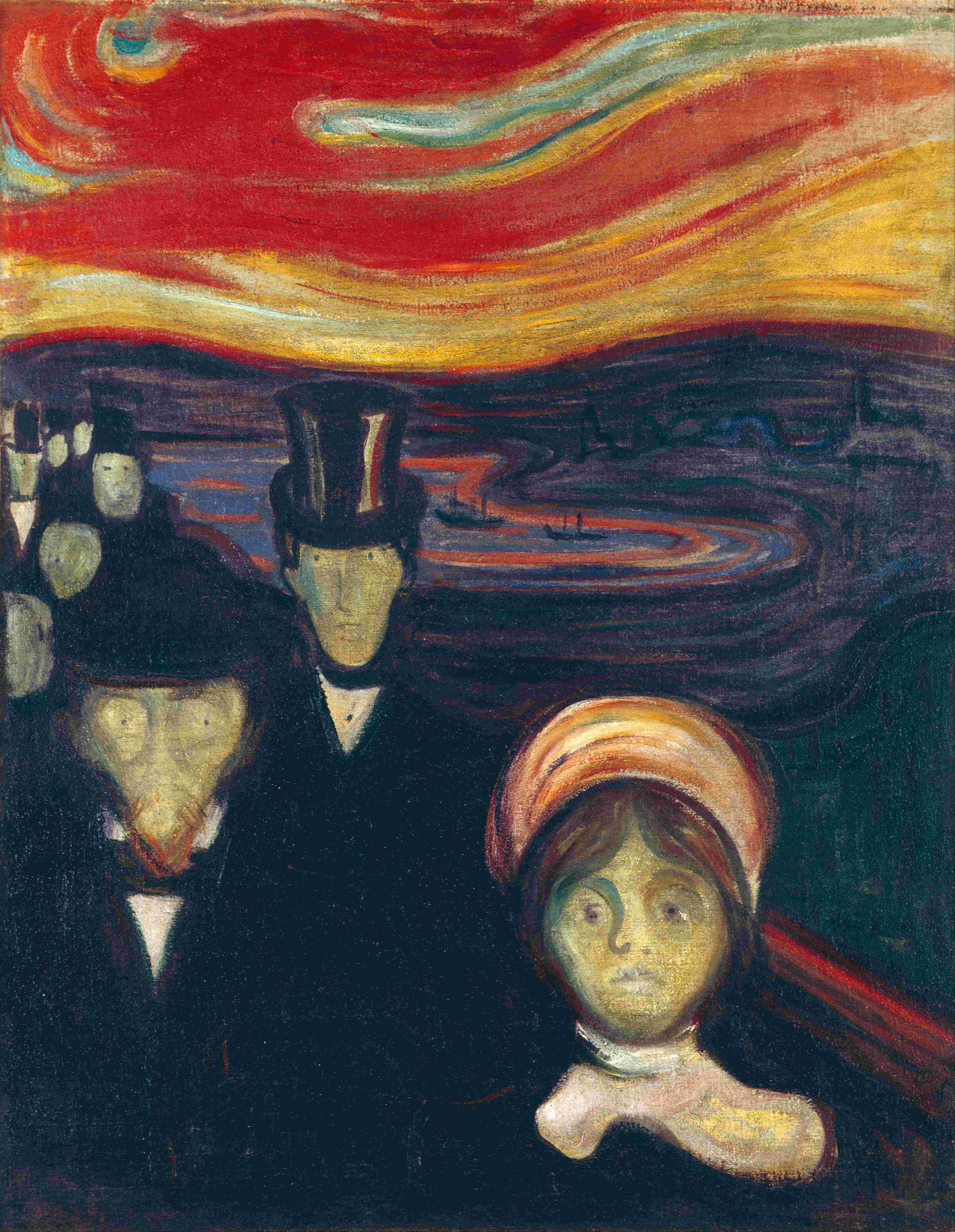 Edvard Munch: Angst (c) Public domain, via Wikimedia Commons