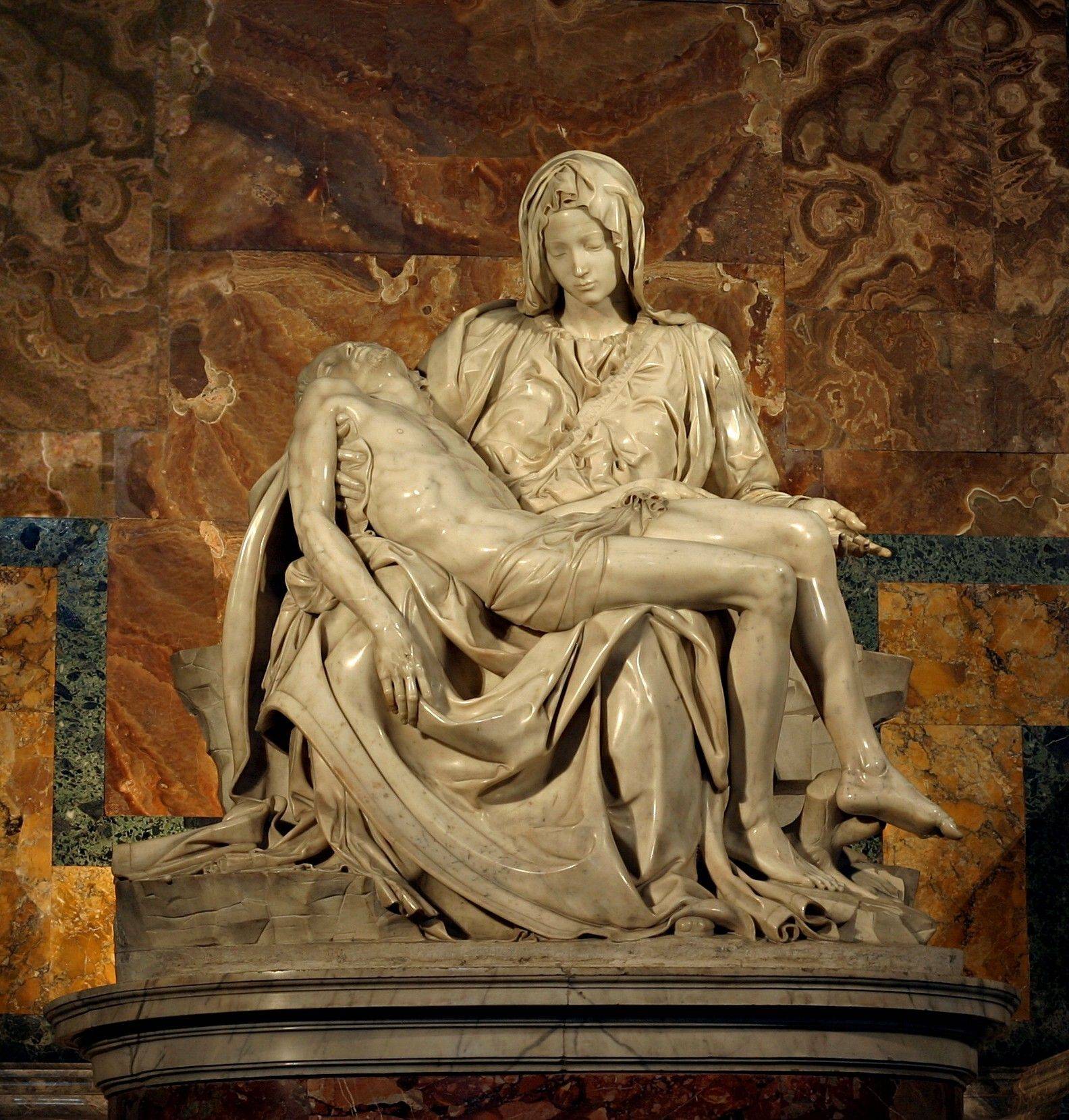 Michelangelos Pietà im Petersdom, CC BY-SA 3.0, via Wikimedia Commons