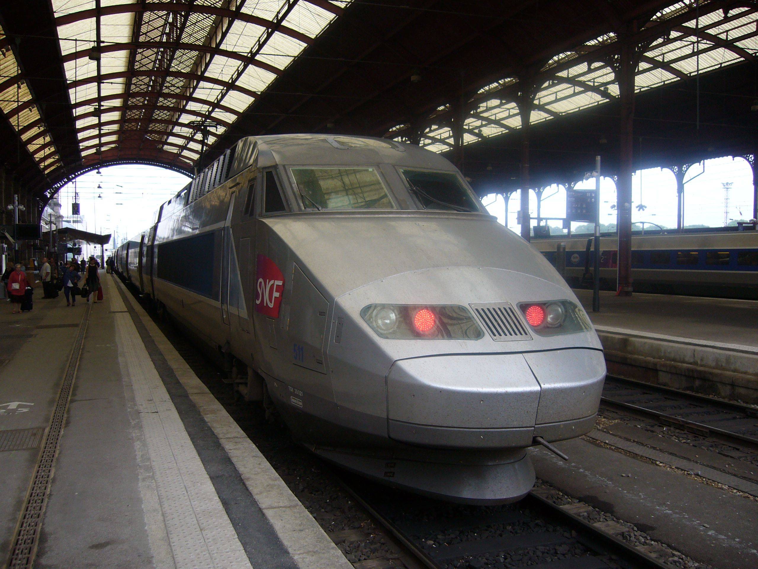 TGV im Bahnhof Straßburg