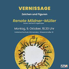 Vernissage Renate Mildner-Müller (Plakat)